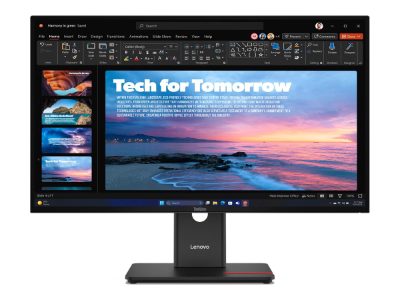 ThinkVision, T27QD-40, 27 ", IPS, 16:9, 120 Hz, 4 ms, 2560 x 1440 pixels, 350 cd/m², HDMI ports quantity 1, Eclipse black, Warranty 36 month(s)