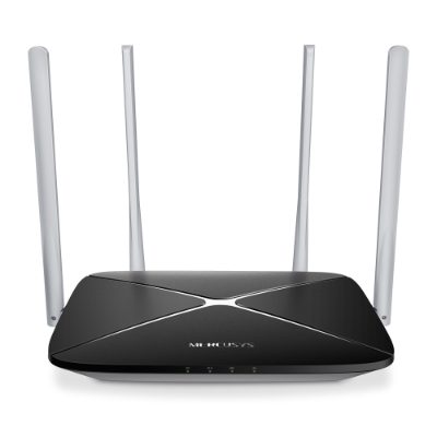 AC1200 Dual Band Wireless Router, AC12, 802.11ac, 300+867 Mbit/s, 10/100 Mbit/s, Ethernet LAN (RJ-45) ports 3, Mesh Support No, MU-MiMO No, No mobile broadband, Antenna type 4xFixed, No