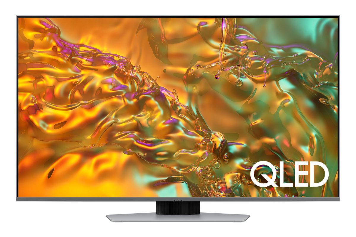 TV Set, SAMSUNG, 85", 4K/Smart, QLED, 3840x2160, Wireless LAN, Bluetooth, Tizen, Silver, QE85Q80DATXXH