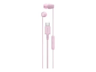 Sony Earbuds, IER‑EX15C, Wired, In-ear, Microphone, Pink