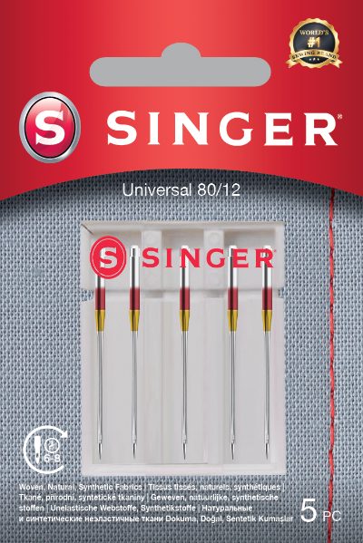 Universal Needle 80/12 5PK for Woven Fabrics