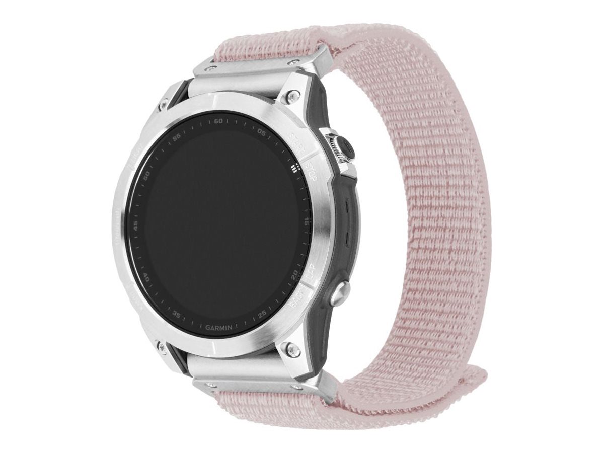 Sporty Strap for Garmin QuickFit 22mm, 160-210 mm, Rose gold, Nylon