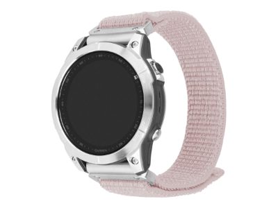 Sporty Strap for Garmin QuickFit 22mm, 160-210 mm, Rose gold, Nylon