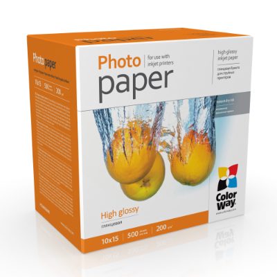 ColorWay Photo Paper, 500 sheets, High Glossy, 200 g/m², 10x15
