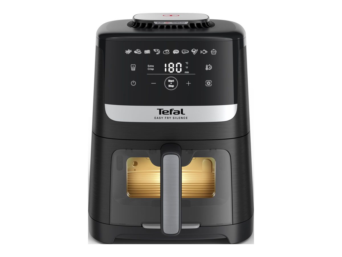 TEFAL Hot air fryer, EY5568E0, Capacity 5 L, Black