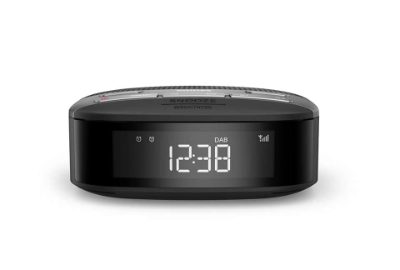PHILIPS radio pulkstenis, melns