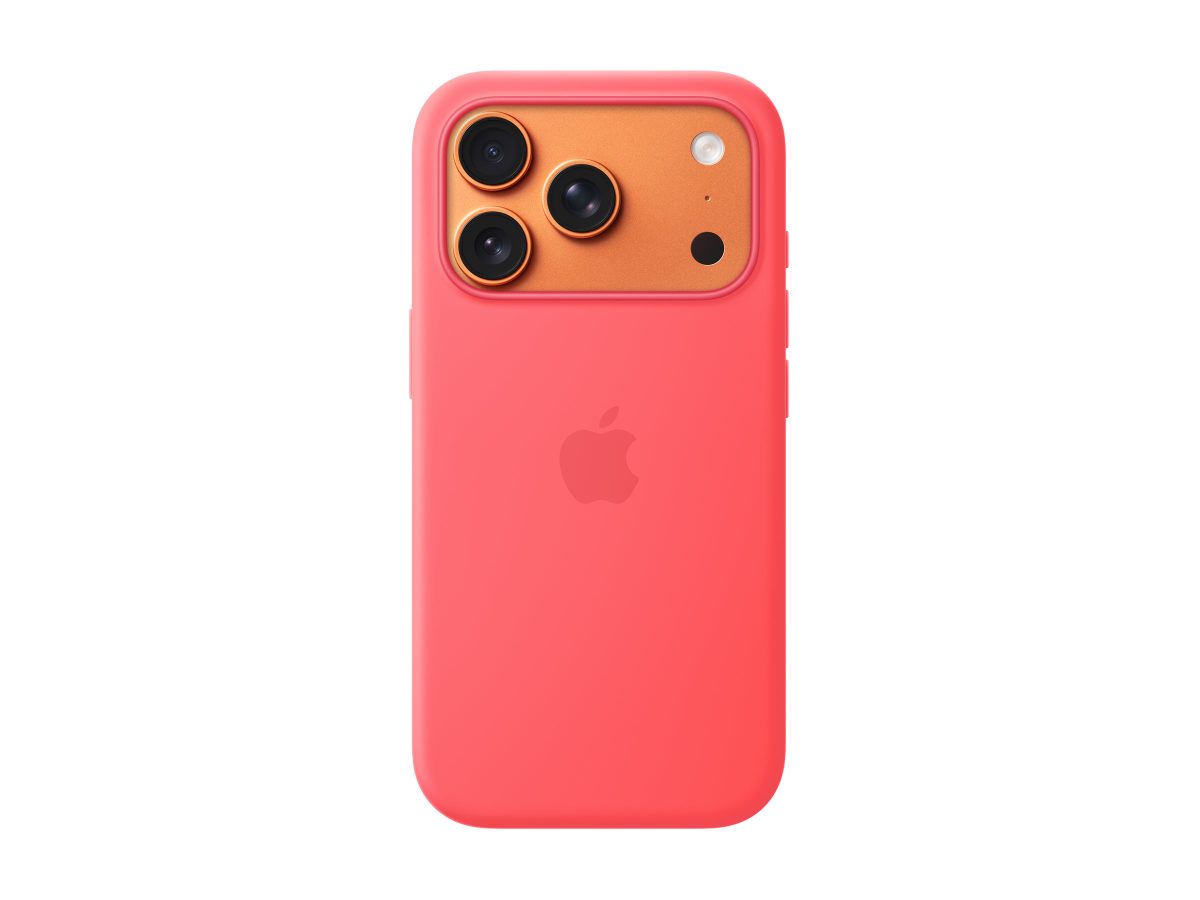 Apple iPhone 17 Pro Silicone Case with MagSafe – Bright Guava, Apple