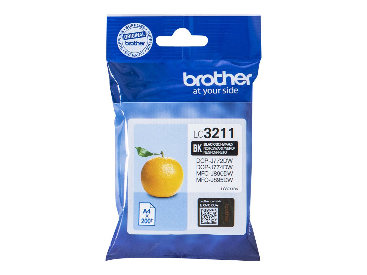 Brother LC3211BK, Inkjet cartridge, Black