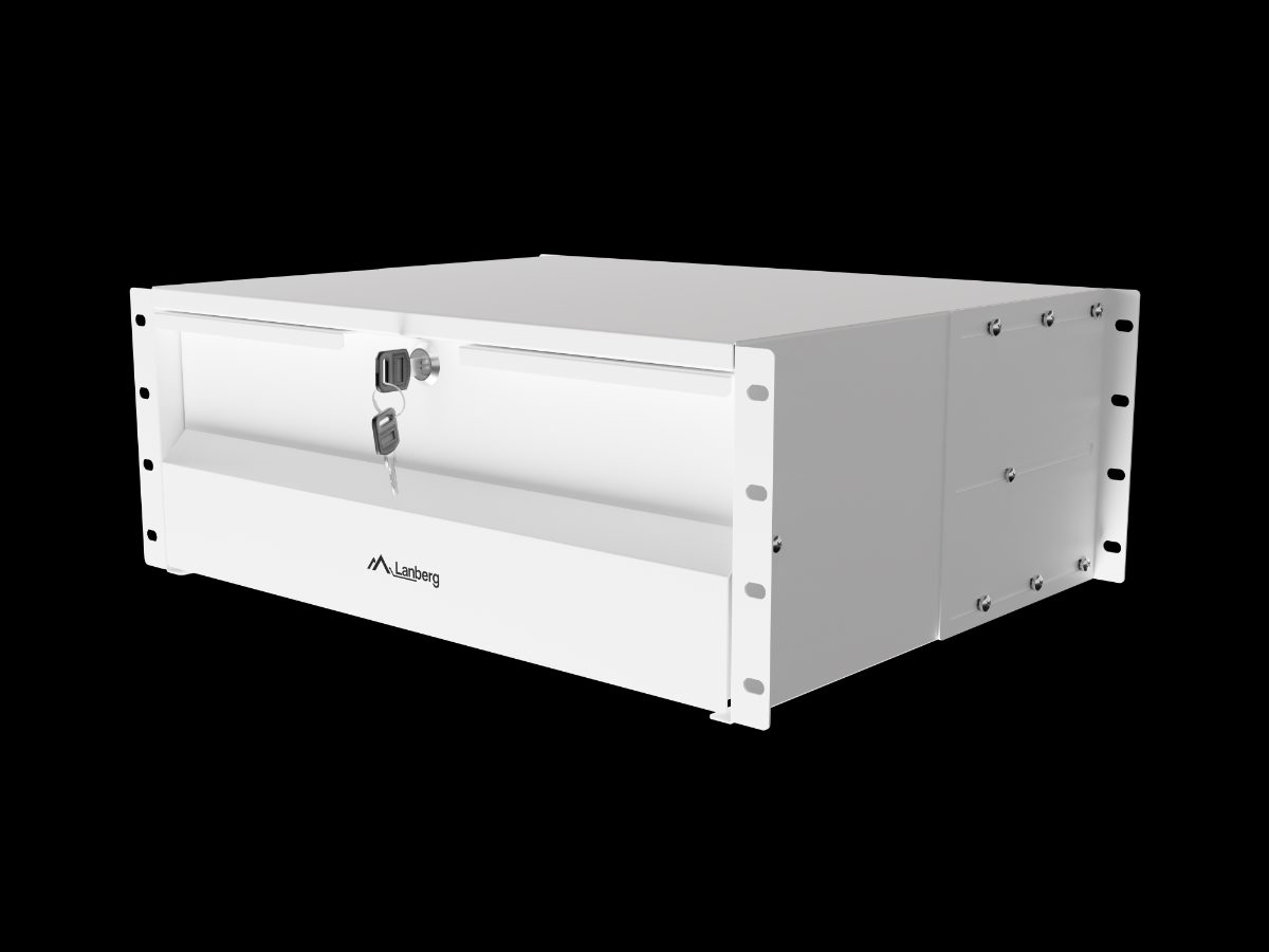 Lanberg 19" Drawer 4U/483x360 mm max load capacity up to 90 kg  4 point assembly, Grey, Lanberg