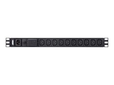1U 10A 18Ports Basic PDU with Surge Protection, PE0118SG
