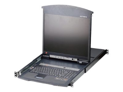 16-Port Cat 5 Dual Rail 19" LCD KVM Switch with Daisy-Chain Port, KL1516AN-AXA-AG, 1 x USB Type-A Female