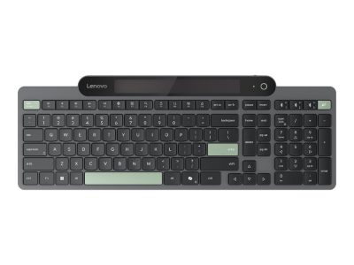 Lenovo Self-Charging Bluetooth Keyboard, Keyboard, Bluetooth, US Euro, Black