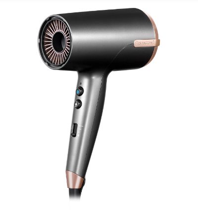 Hair dryer, D6077, 2000 W, Number of temperature settings 3, Ionic function, Diffuser nozzle, Grey