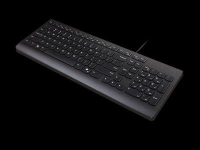 Lenovo Essential, Keyboard, Wired, Nordic, Black