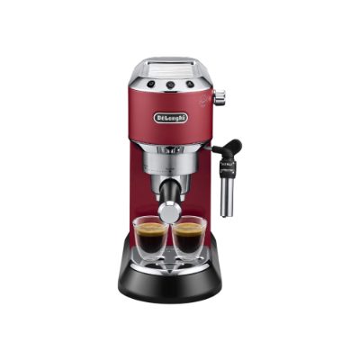 Espresso Coffee Maker, Dedica Style EC 685.R, Pump pressure 15 bar, Built-in milk frother, Semi-automatic, 1300 W, Red