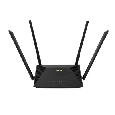 Wireless Router, ASUS, 1800 Mbps, Wi-Fi 5, Wi-Fi 6, IEEE 802.11a/b/g, IEEE 802.11n, USB, 1 WAN, 3x10/100/1000M, Number of antennas 4, RT-AX53U