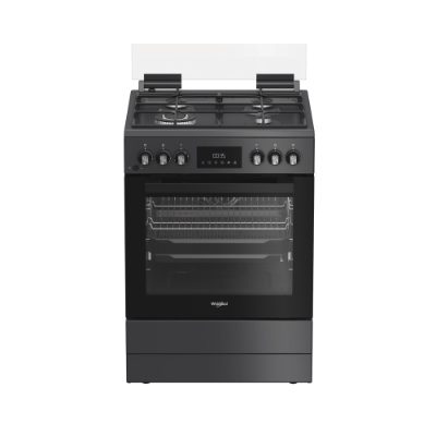 Whirlpool Cooker, W6G8LSSAWTA, Hob type Gas, Oven type Electric, Anthracite, Width 60 cm, Depth 60 cm, 72 L