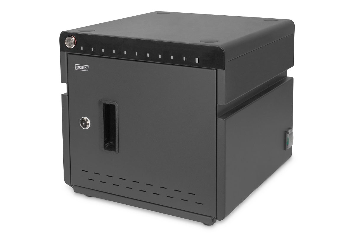 Mobile Desktop Charging Cabinet for Notebooks/Tablets up to 14', DN-45004