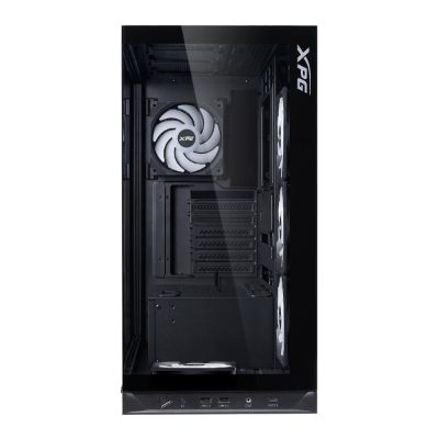 Case, ADATA, INVADER X BTF, MidiTower, Case product features Transparent panel, ATX, MicroATX, MiniITX, Colour Black, INVADERXBTFMT-BKCWW