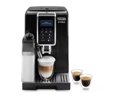 Coffee Maker, Dinamica ECAM 350.55 B, Pump pressure 15 bar, Built-in milk frother, Automatic, 1450 W, Black