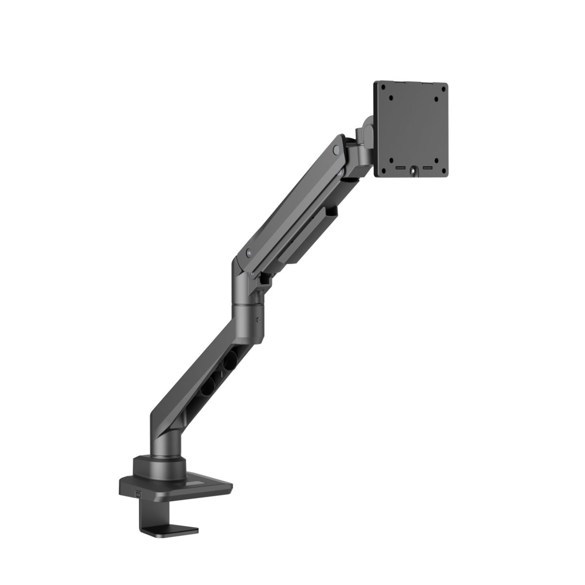 EDBAK Desk Mount, DMV01, Height adjustment, Tilt, 19-49 ", Maximum weight (capacity) 20 kg, Black