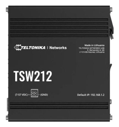 Switch, 8 ports, TSW212, L2 managed, Wall-mountable, SFP ports quantity 2