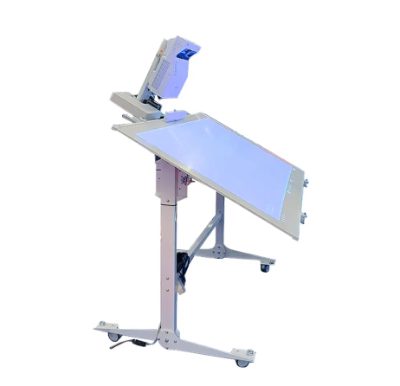 Floor stand, 24560, Trolleys & Stands, Tech-Opera Drafting machine with Euromet bracket projector/Opera Tekno cart educational (board not included) ", White