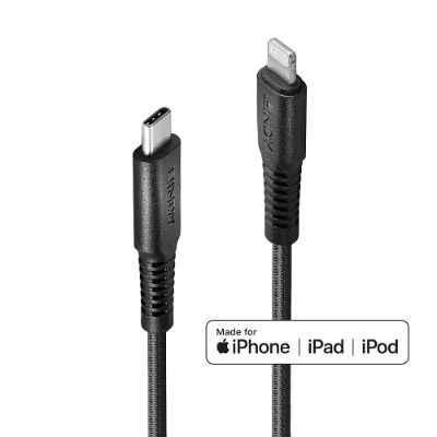 CABLE USB-C TO LIGHTNING 3M/REINFORCED 31288 LINDY