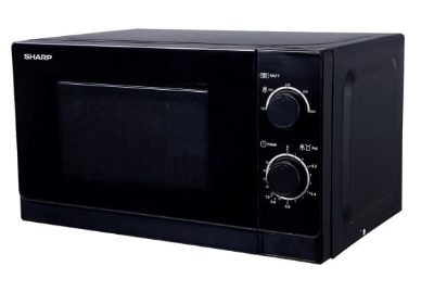SHARP mikroviļņu krāsns, 20l, 800W melna
