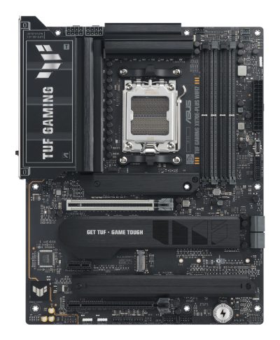 Asus TUF GAMING X870E-PLUS WIFI7, Processor family AMD, Processor socket AM5, DDR5, Supported hard disk drive interfaces SATA, M.2, Number of SATA connectors 4