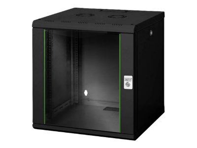 Wall Mounting Cabinet Unique Series, DN-19 12U-6/6-SW, 60 x 60 cm, Black