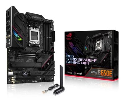 Mainboard, ASUS, AMD B650, SAM5, ATX, Memory DDR5, Memory slots 4, 2xPCI-Express 4.0 1x, 1xPCI-Express 4.0 16x, 1xPCI-Express 5.0 16x, 3xM.2, 1xHDMI, 1xDisplayPort, 4xUSB 2.0, 6xUSB 3.2, 2xUSB-C, 1xRJ45, 5xAudio port, STRIXB650E-FGAMINGWIFI