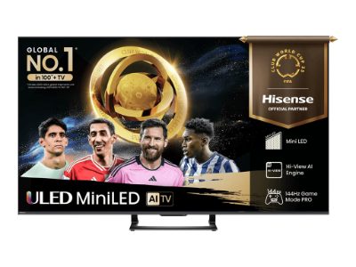 Hisense ULED MiniLED Smart TV 4K, 55U7Q, 55, Smart TV, UHD, Black
