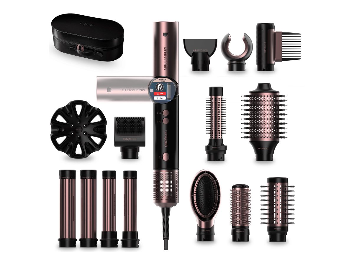 Cecotec Styling Brush, AirGlam 14in1 Flex Black, Ion conditioning, Barrel diameter 32 mm/35 mm, 1400 W, Black