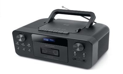 Portable CD Radio Cassette Recorder With Bluetooth, M-182 DB, AUX in, Black