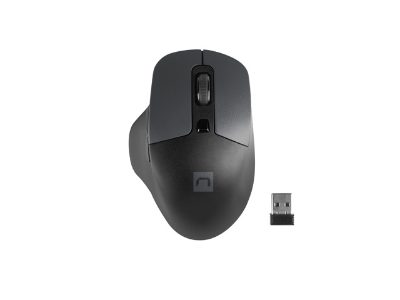 Natec Mouse, BlackBird 2, Silent, Wireless, 1600 DPI, Optical, Black, Natec, Mouse, Optical, Wireless, Black/Gray