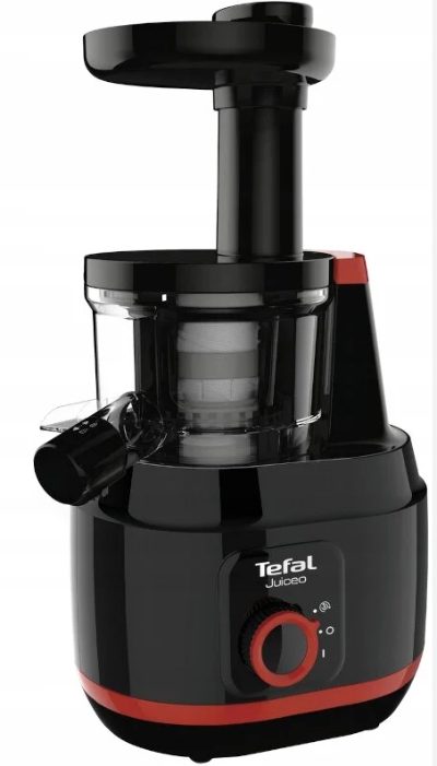 JUICER ZC150838 TEFAL, TEFAL, Juiceo Juice extractor, ZC150838, Type Centrifugal, Red/Black, 150 W, Number of speeds 1 presets