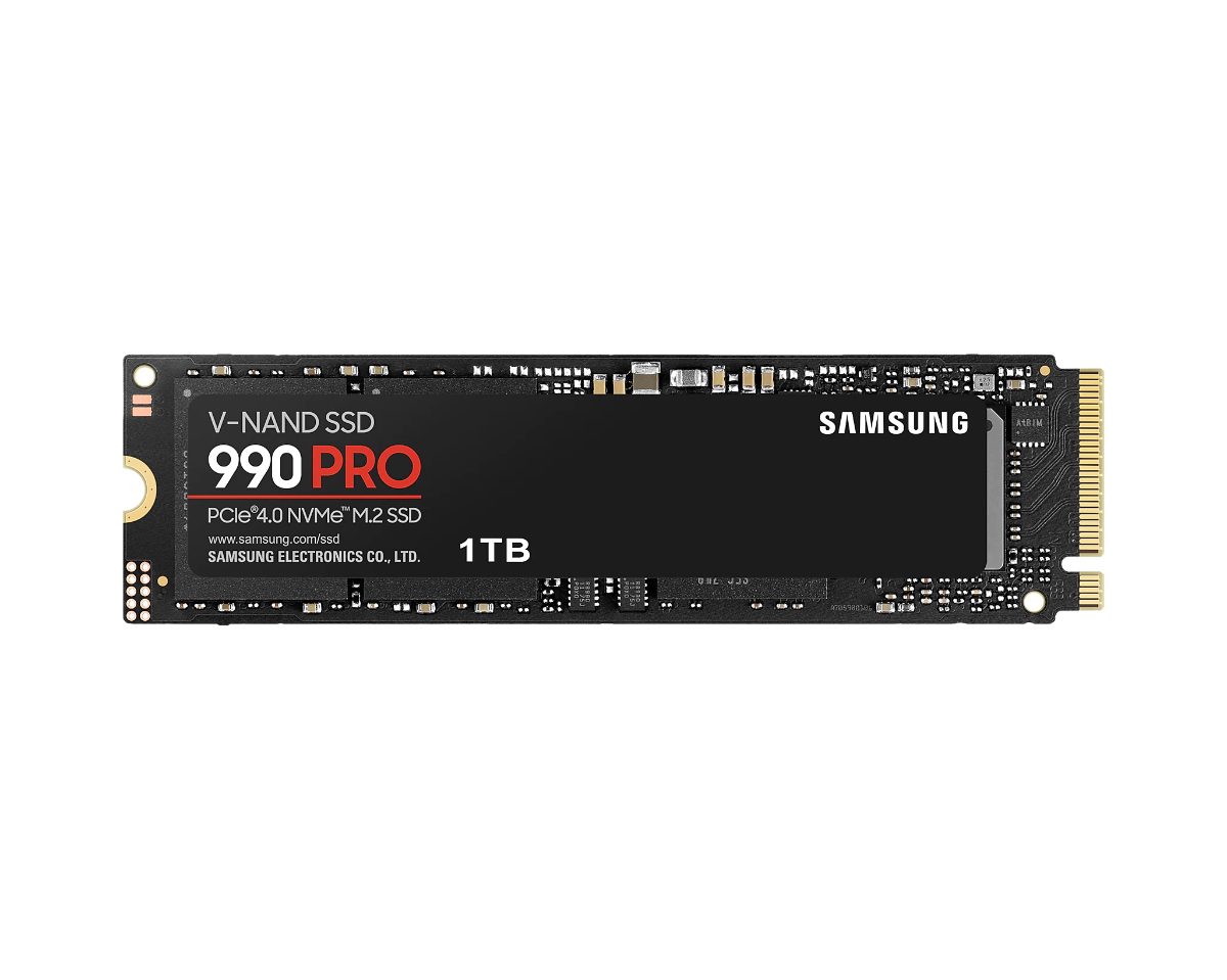 990 PRO, 1000 GB, SSD form factor M.2 2280, Solid-state drive interface PCIe Gen4x4, Read speed 7450 MB/s, Write speed 6900 MB/s