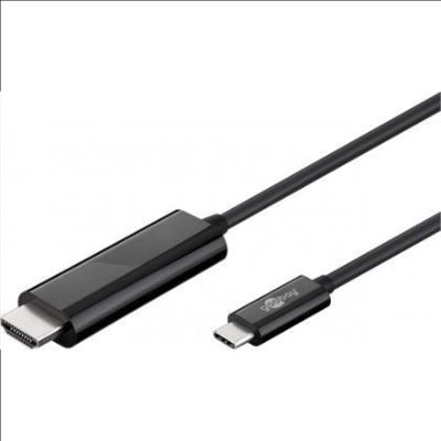 USB-C HDMI adapter cable (4k 60 Hz), USB-C male, HDMI male (type A), USB-C to HDMI, 1.8 m
