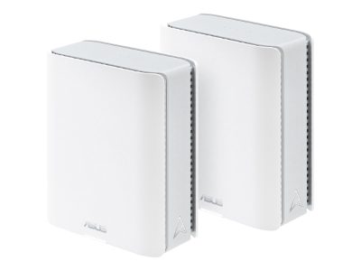 Tri-band WiFi 7 Smart AiMesh Router, ZenWiFi BT10 (2pk), 802.11be, 18000 Mbit/s, Ethernet LAN (RJ-45) ports 3, Mesh Support Yes, MU-MiMO No, 4G/5G, Antenna type Internal, 1