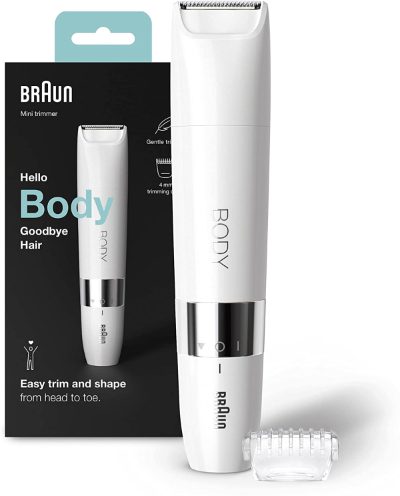 Body Mini Trimmer, BS1000, Bulb lifetime (flashes) Not applicable, Number of power levels 1, Wet & Dry, White