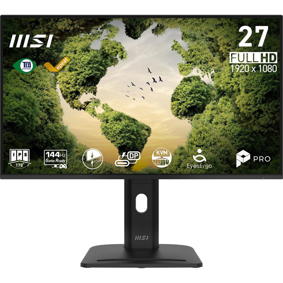 LCD Monitor, MSI, 27 ", 1920 x 1080 pixels, Full HD, Native aspect ratio 16:9, LCD, Flat, PROMP275PHGNE14