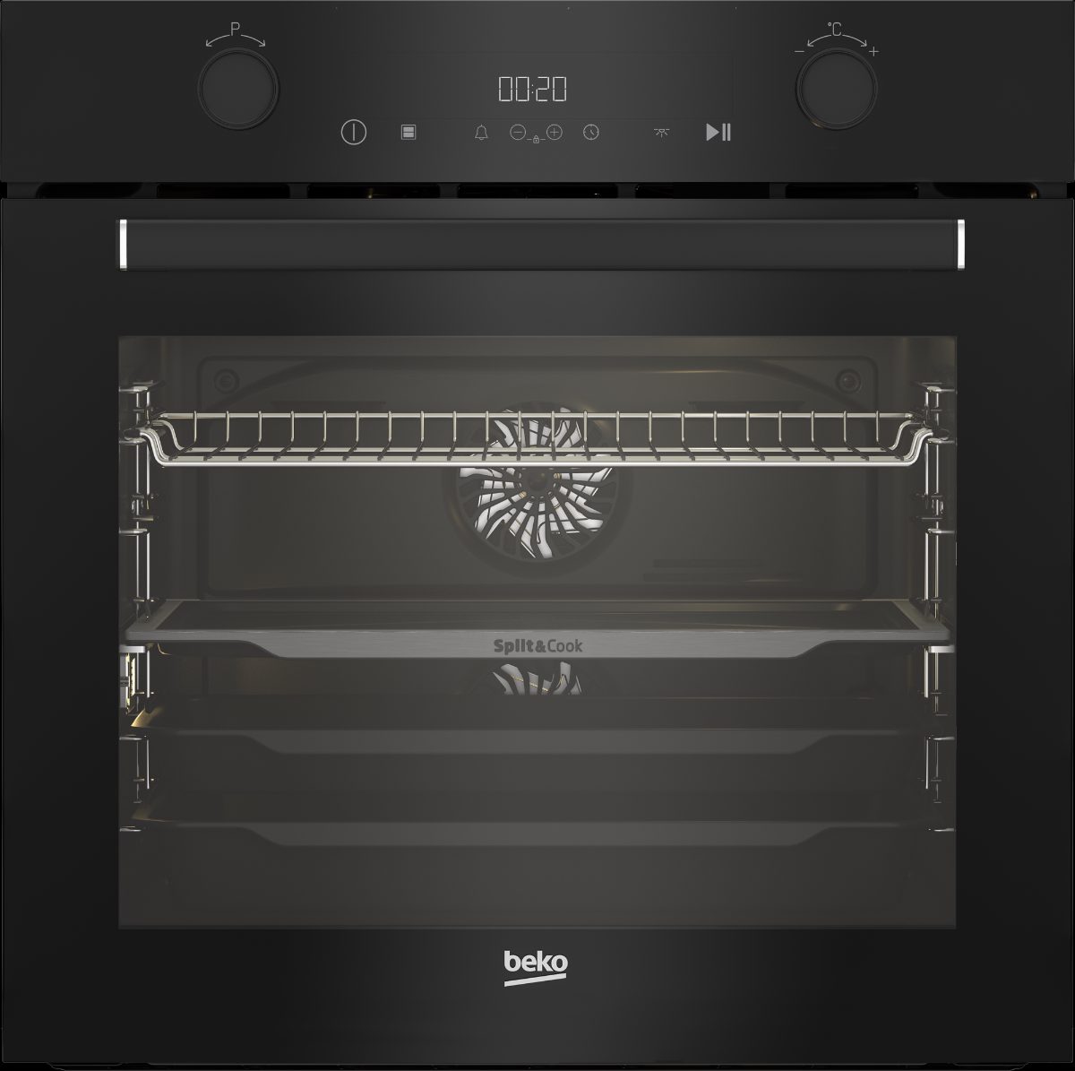 BEKO Oven, BBVM17400B, 72 L, Electric, Hydrolytic, Electronic, Steam function, Height 59.5 cm, Width 59.4 cm, Black