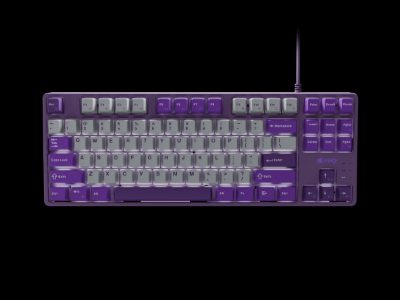 Kanabo K2, Gaming Keyboard, Wired, US, Linear, Gray/Purple