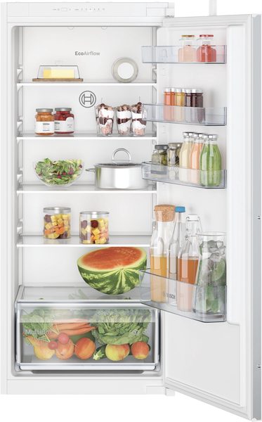 Refrigerator, KIR41NSE0, Energy efficiency class E, Built-in, Larder, Height 122.1 cm, Fridge net capacity 204 L, Display, 35 dB, White