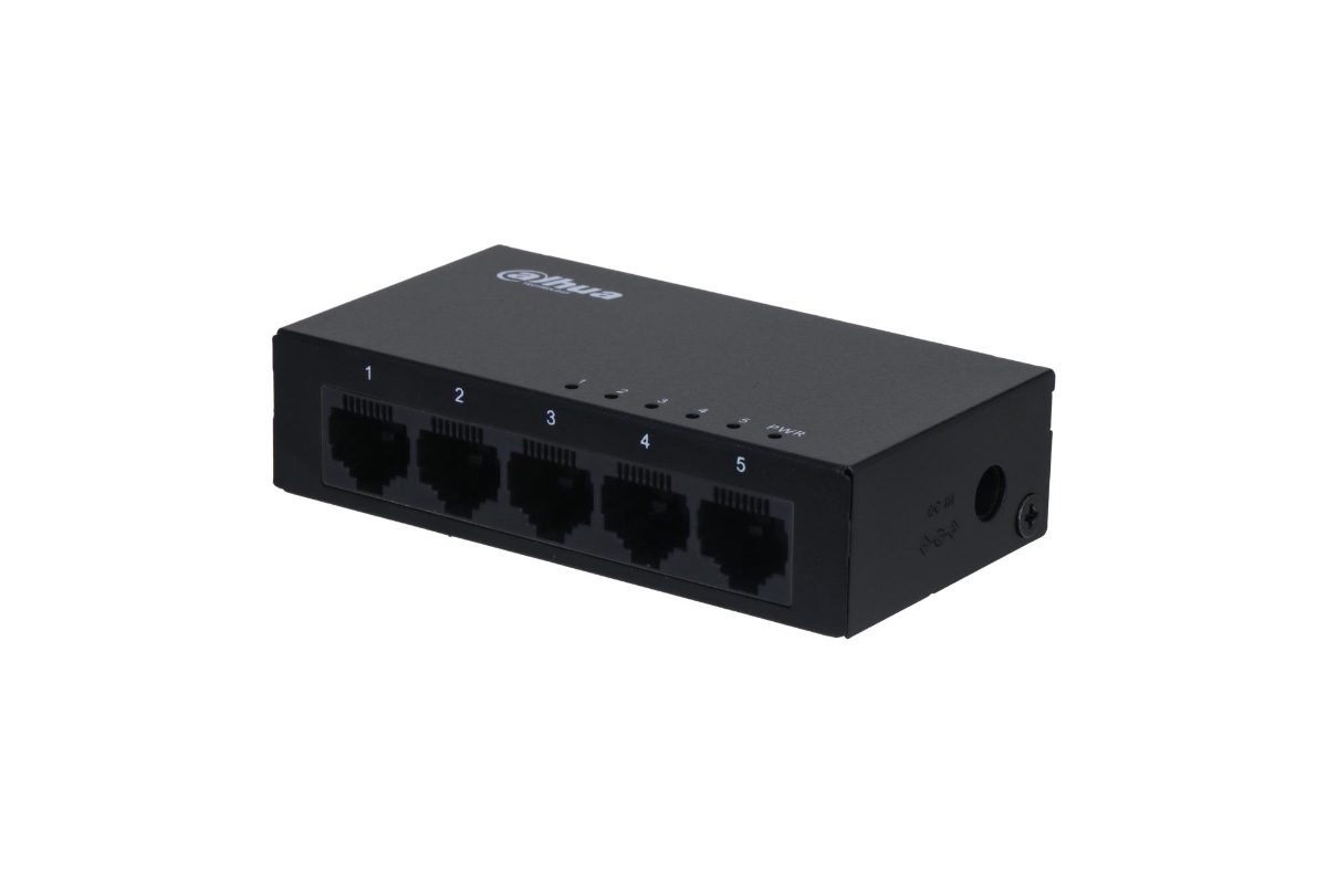 Switch, DAHUA, PFS3005-5GT-V2, Type L2, Desktop/pedestal, 5x10Base-T / 100Base-TX / 1000Base-T, DH-PFS3005-5GT-V2