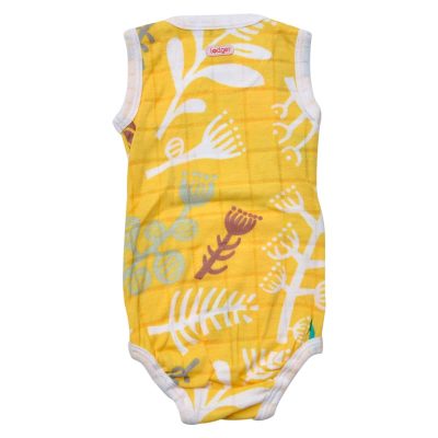 Lodger Romper Botanimal kokvilnas bodijs bez piedurknēm, Spring, 68 cm