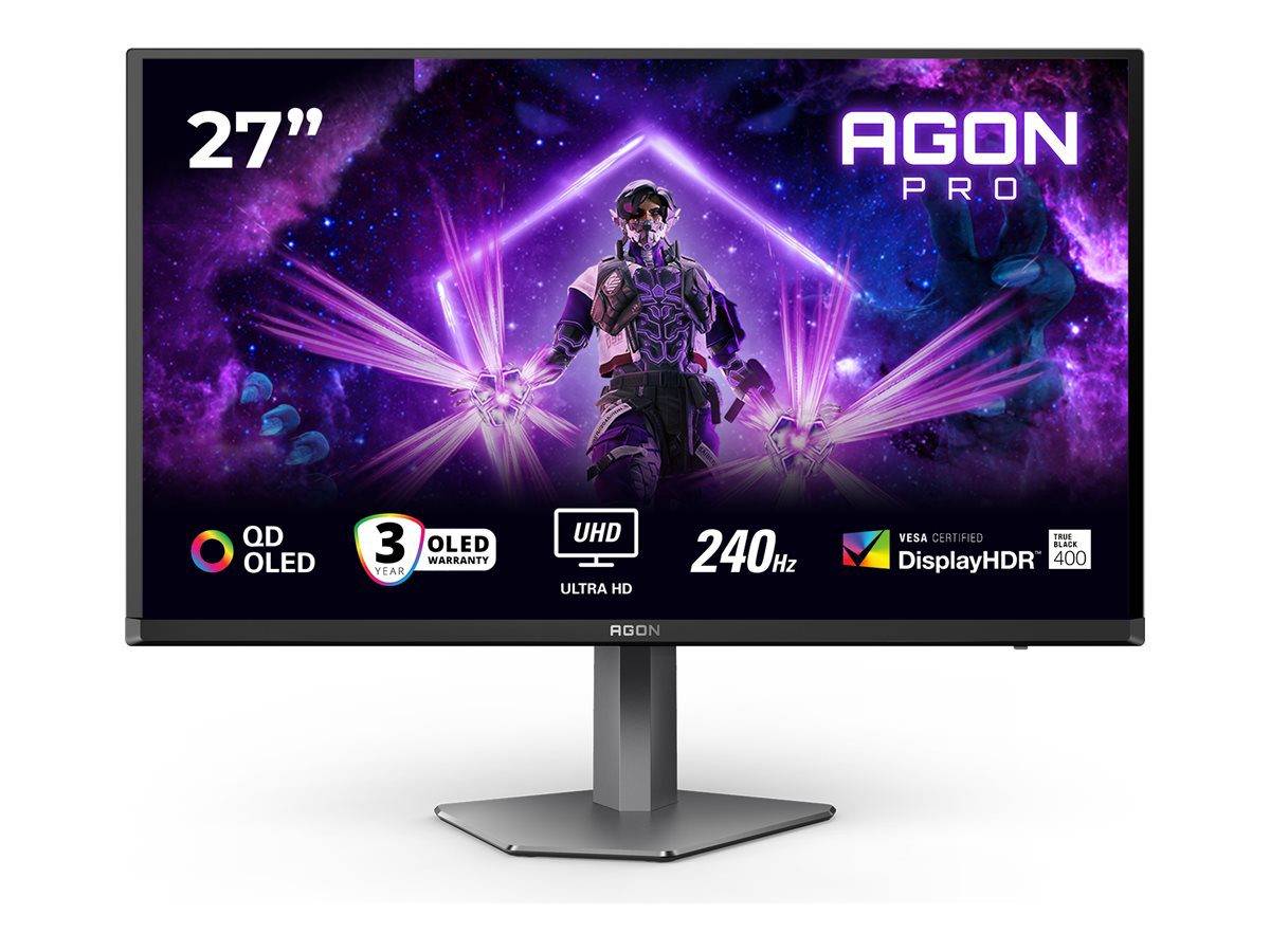 AG276UZD, 27 ", QD-OLED, UHD, 16:9, 240 Hz, 0.03 ms, 3840 x 2160 pixels, HDMI ports quantity 2, Black