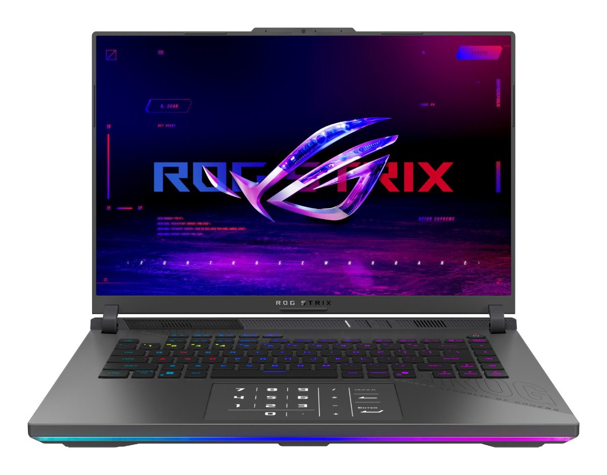 Notebook, ASUS, ROG Strix, G16 (2025), G614FR-S5022W, CPU  Ryzen 9, 9955HX, 2500 MHz, 16", 2560x1600, RAM 16GB, DDR5, 5600 MHz, SSD 1TB, NVIDIA GeForce RTX 5070 Ti, 12GB, ENG, Windows 11 Home, 2.5 kg, 90NR0NK8-M001X0
