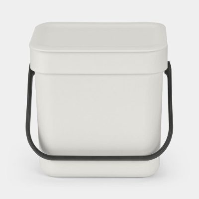 BRABANTIA aktritumu tvertne Sort & Go, 3L, Light Grey